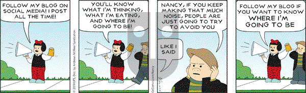 Nancy on Thursday October 17, 2019 Comic Strip