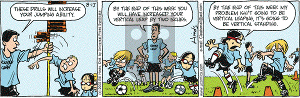Cleats on Tuesday August 13, 2002 Comic Strip