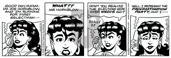 Nancy on Sunday December 10, 2006 Comic Strip