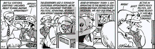 Doonesbury on Friday September 11, 1987 Comic Strip