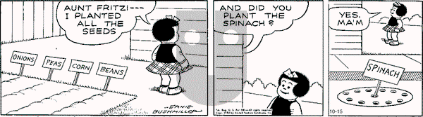 Nancy on Wednesday October 15, 2025 Comic Strip
