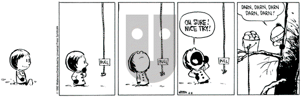 Calvin and Hobbes on Saturday February 8, 1992 Comic Strip