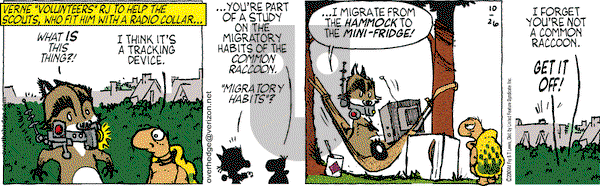 Over the Hedge on Monday October 26, 2009 Comic Strip