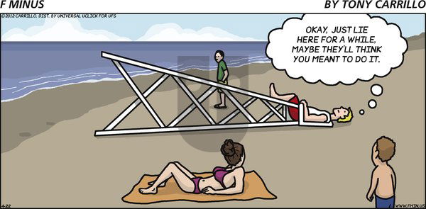 F Minus on Sunday April 22, 2012 Comic Strip