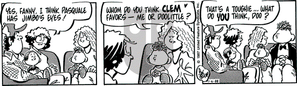 Rose is Rose on Wednesday January 6, 1988 Comic Strip