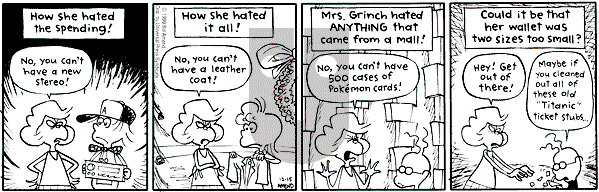 FoxTrot on Wednesday December 15, 1999 Comic Strip