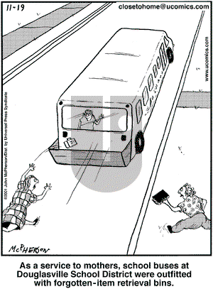 Close to Home on Monday November 26, 2001 Comic Strip