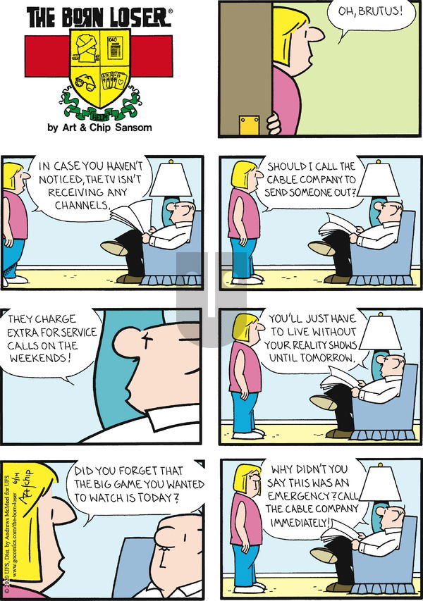 The Born Loser on Sunday June 14, 2020 Comic Strip