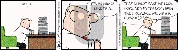 The Born Loser on Monday April 2, 2018 Comic Strip
