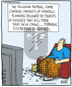 In the Bleachers - Monday September 22, 2008 Comic Strip