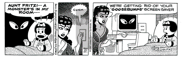 Nancy on Monday September 29, 1997 Comic Strip