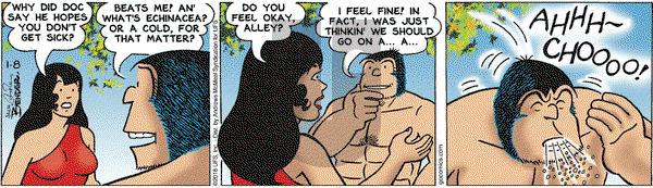Alley Oop on Monday January 8, 2018 Comic Strip
