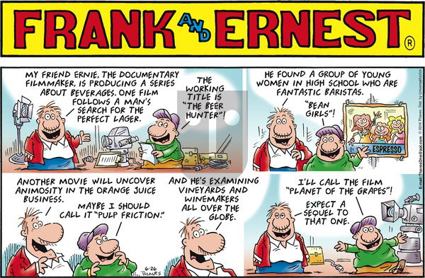 Frank and Ernest on Sunday June 26, 2016 Comic Strip