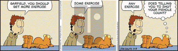 Garfield on Monday September 9, 2019 Comic Strip