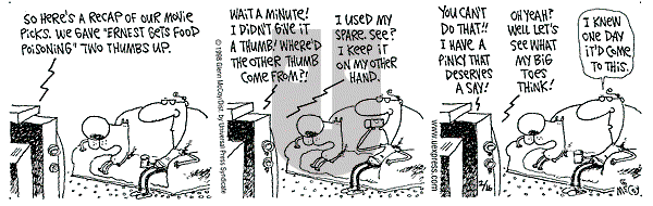 The Duplex on Monday February 16, 1998 Comic Strip