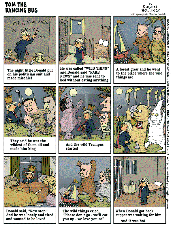 Tom the Dancing Bug on Friday December 22, 2017 Comic Strip
