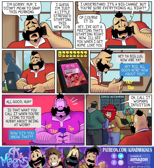 AJ and Magnus on Sunday October 13, 2019 Comic Strip