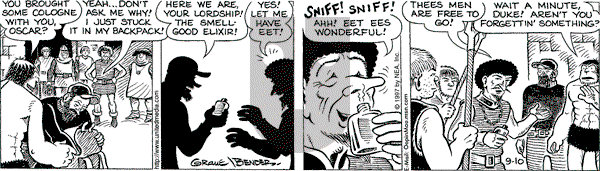 Alley Oop on Saturday October 4, 1997 Comic Strip