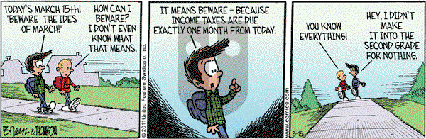Grand Avenue on Tuesday March 15, 2011 Comic Strip