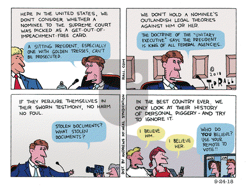 Ted Rall on Monday September 24, 2018 Comic Strip