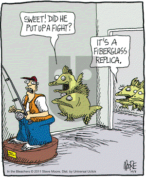 In the Bleachers on Saturday October 8, 2011 Comic Strip