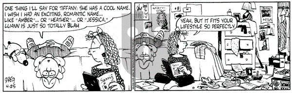 Luann on Tuesday April 25, 1995 Comic Strip