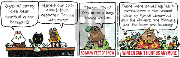 Breaking Cat News on Monday April 9, 2018 Comic Strip