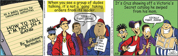 Baldo on Saturday March 22, 2003 Comic Strip