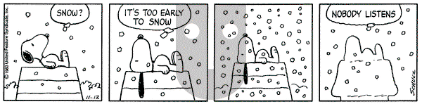 Peanuts on Saturday November 12, 1983 Comic Strip