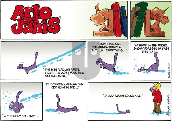 Arlo and Janis on Sunday January 5, 2003 Comic Strip