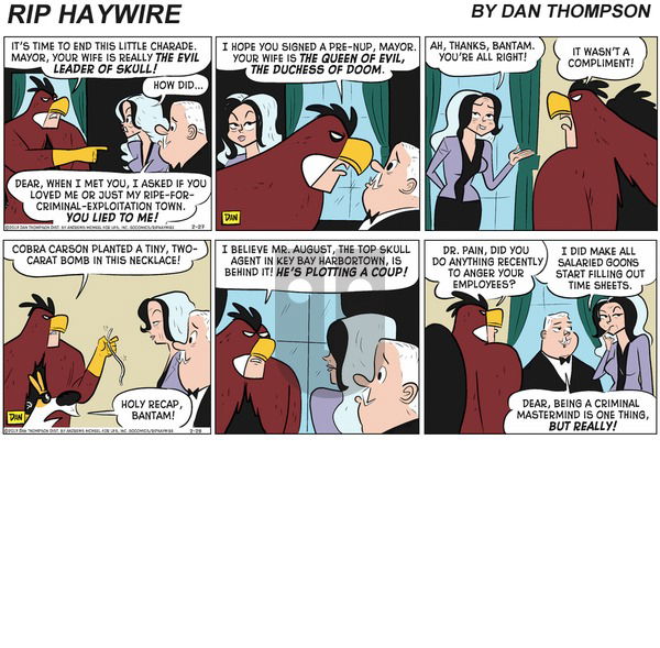 Rip Haywire on Sunday February 28, 2021 Comic Strip