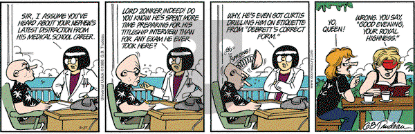 Doonesbury on Friday May 27, 2016 Comic Strip