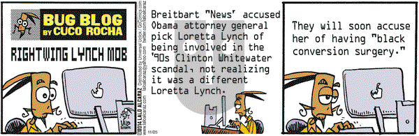 La Cucaracha on Tuesday November 25, 2014 Comic Strip