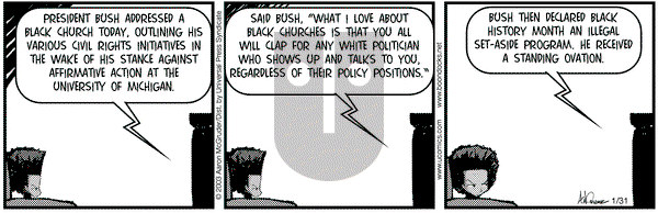 The Boondocks on Friday January 31, 2003 Comic Strip