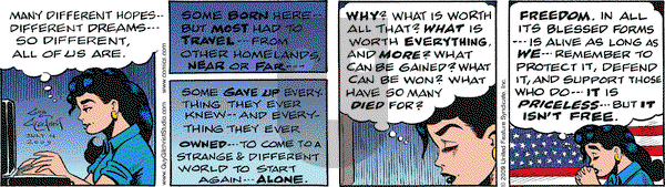 Nancy on Saturday July 4, 2009 Comic Strip