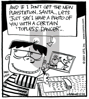 Reality Check on Monday December 24, 2001 Comic Strip