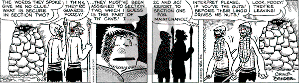 Alley Oop on Monday August 28, 2000 Comic Strip