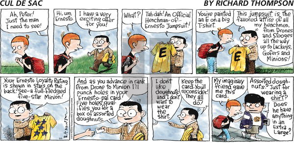 Cul de Sac on Sunday September 6, 2015 Comic Strip
