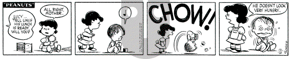 Peanuts on Monday December 14, 1953 Comic Strip