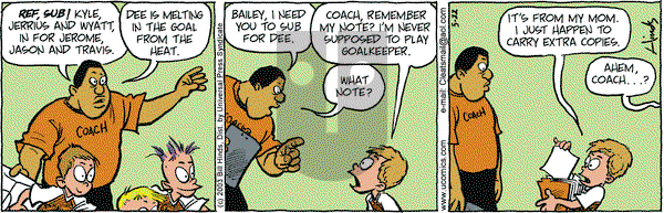 Cleats on Thursday May 22, 2003 Comic Strip