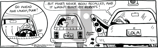 Lola on Saturday November 9, 2002 Comic Strip