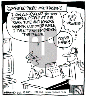 Reality Check on Monday January 15, 2001 Comic Strip