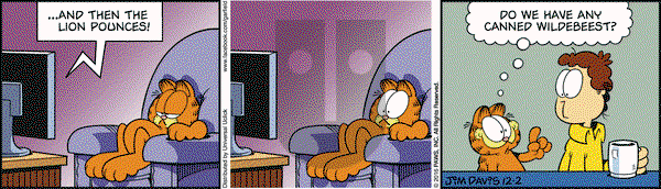 Garfield on Friday December 2, 2016 Comic Strip