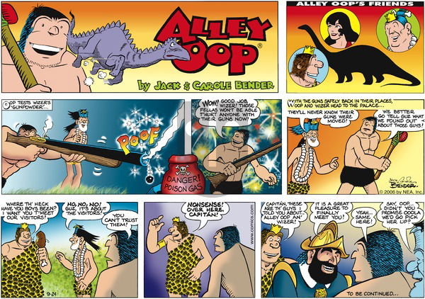 Alley Oop on Sunday September 24, 2006 Comic Strip