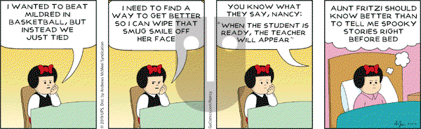 Nancy on Monday April 29, 2019 Comic Strip