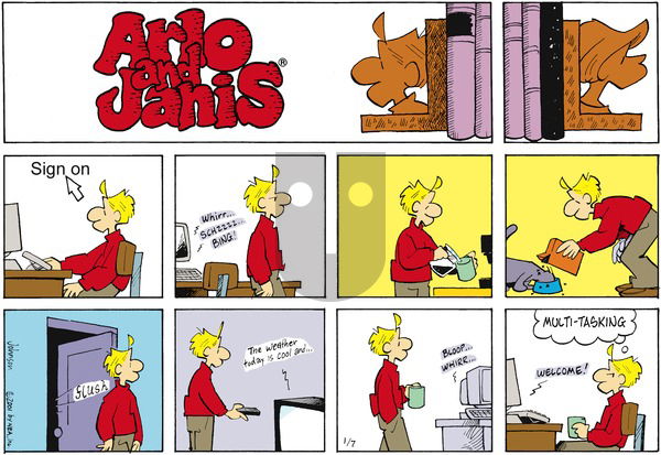 Arlo and Janis on Sunday January 7, 2001 Comic Strip