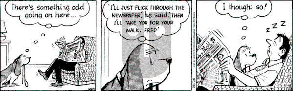 Fred Basset on Friday August 26, 2005 Comic Strip