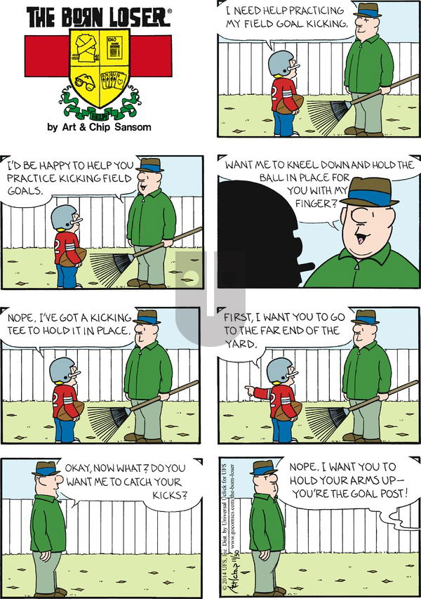 The Born Loser on Sunday November 30, 2014 Comic Strip