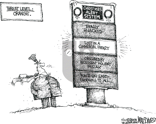 Matt Davies on Tuesday December 23, 2003 Comic Strip