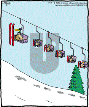 In the Bleachers on Saturday January 19, 2019 Comic Strip